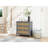 Natural 3 Drawer Storage Cabinet For Bedroom, Living Area - Gray In Gray, Made Of With , Suitable Various Rooms-249211403