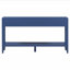 Table de ferme avec 3 tiroirs, console peinte avec tablette inférieure et poignées en fer, table de canapé minimaliste-1725165987
