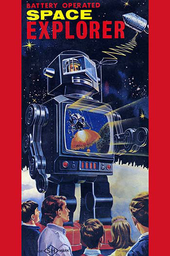 " Space Explorer Robot ", 30" H x 20" W
