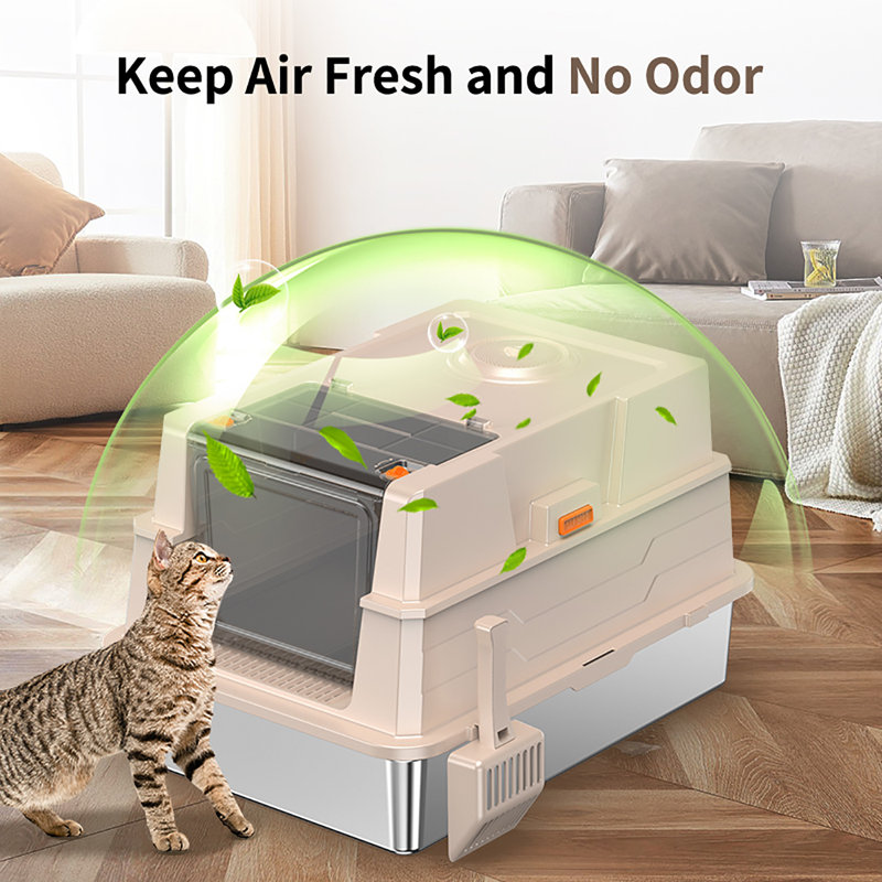 Extra Large Stainless Steel Cat Litter Box