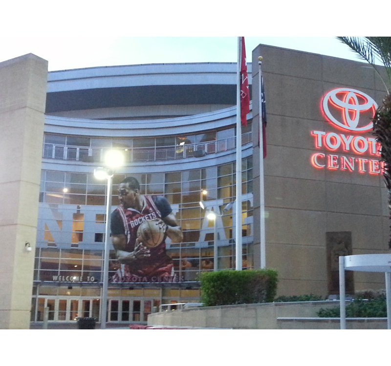 Toyota Center, 18" H x 24" W