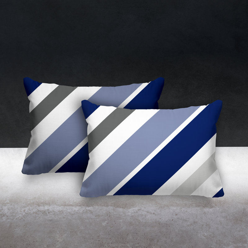 Coussin lombaire intérieur / extérieur Manda, Bleu marine