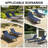 Outdoor Chaise Lounge Seat / Back Cushion-187239866-187239862