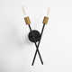 Wright 2 Light Iron Dimmable Wallchiere