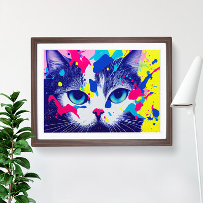 Cat Splash Vol.6 Abstract - Framed Print
