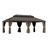 Outdoor Hardtop Gazebo with Double Galvanized Steel Roof, Built-In Hooks & Anchored Base for Garden, Patio & Backyard-122988895-122988891