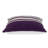 18" Purple and White Cotton Throw Pillow