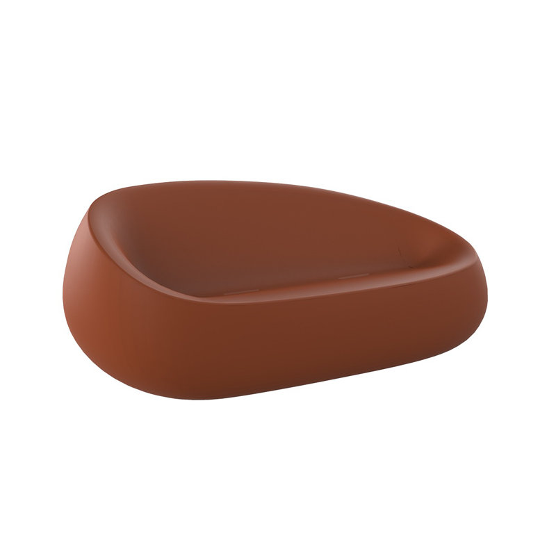 Stone 78.75" Wide Outdoor Patio Sofa, Clay