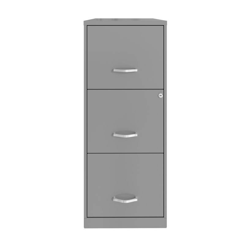 Classeur vertical à 3 tiroirs Brycen Space Solutions, Argent arctique