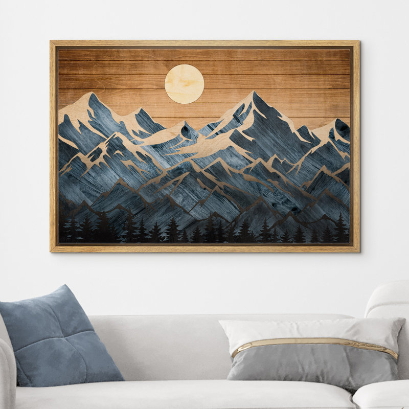 Impression sur toile de décor de chambre à coucher encadrée Western Brown, Naturel, H 16 po x l 24 po