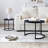 Set 2 Nesting Coffee Table, Round Table, Living Room Table