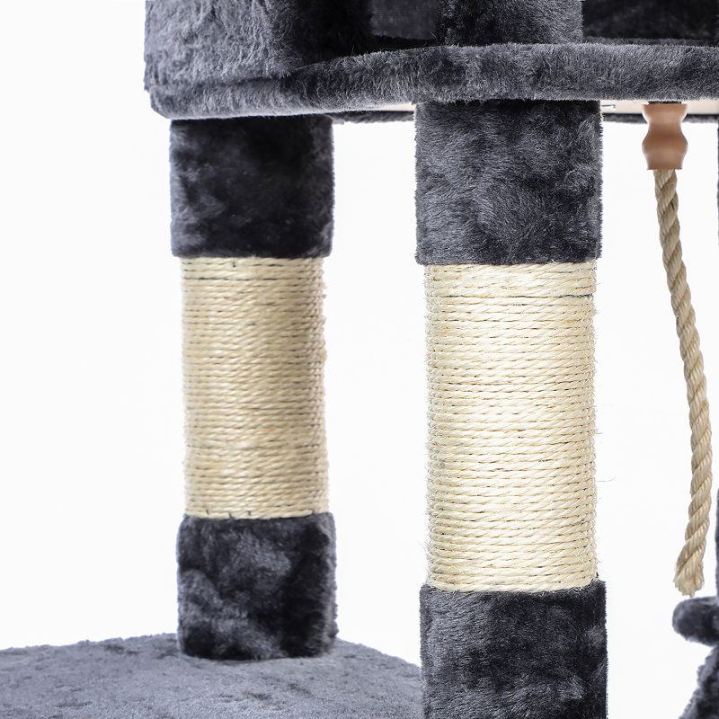 158cm H Cat Tree, Smoky Grey