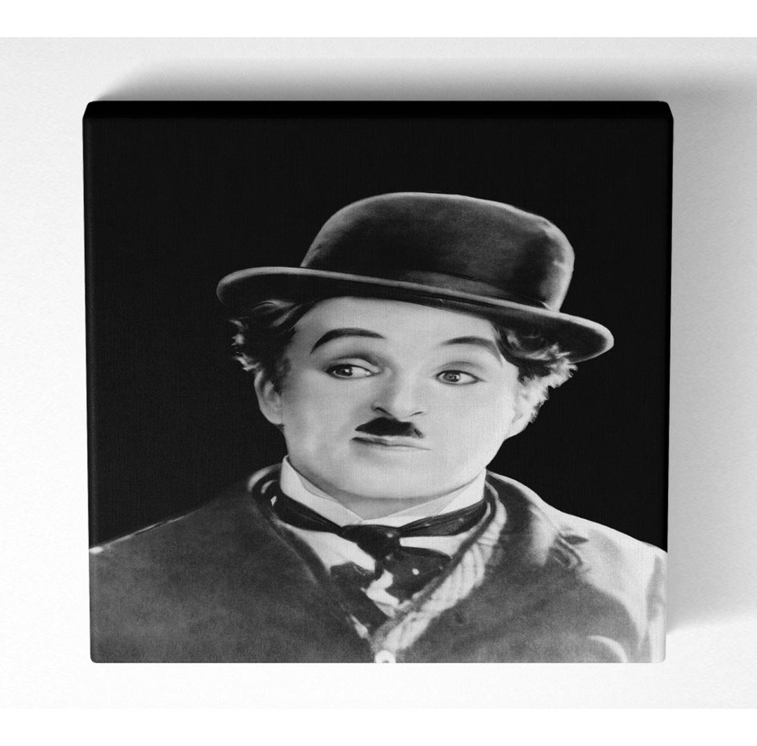 Charlie Chaplin Porträt - Kunstdrucke auf Segeltuch