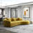 126" Japandi Style Luxury Modern Velvet Curvy Couch-81914203