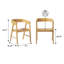 Chaise en bois massif Lorrenda-265573954