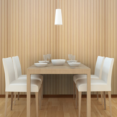 90"" L x 5.75"" W Shiplap Wood Wall Paneling, 3D Wall Paneling for Interior Wall Décor (Set of 3) -  e-Joy, wwc_90inch_0000_1box