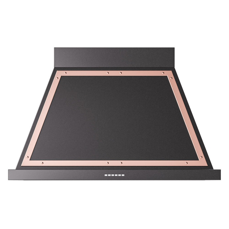 ILVE Nostalgie II Noblesse 40 in Range Hood, Glossy Black/Copper