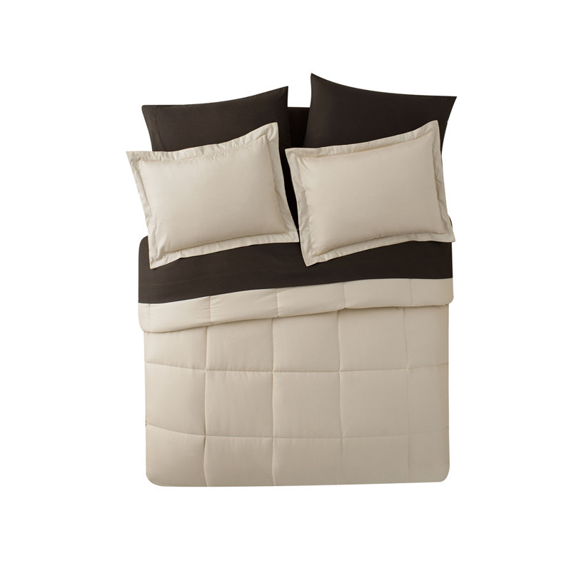 Ensemble d'édredon Perley, Simple TG, Noir / blanc
