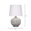 Lampe de table en céramique avec abat-jour en lin Reef