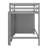 Jasibe Wood Twin Size Loft Bed with Built-in Storage Wardrobe and 2 Windows-1873168347