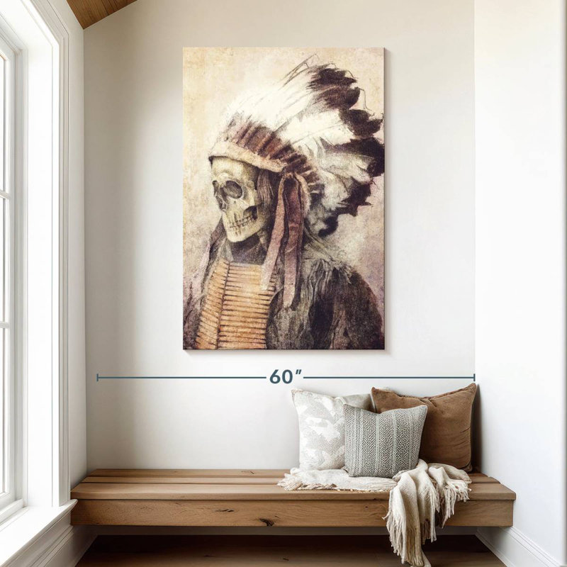 Lelar Chief Skull, 48" H x 32" W