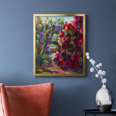 Lilacs & Rhodies Premium Framed Canvas - Ready to Hang