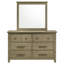 Commode 6 tiroirs avec miroir