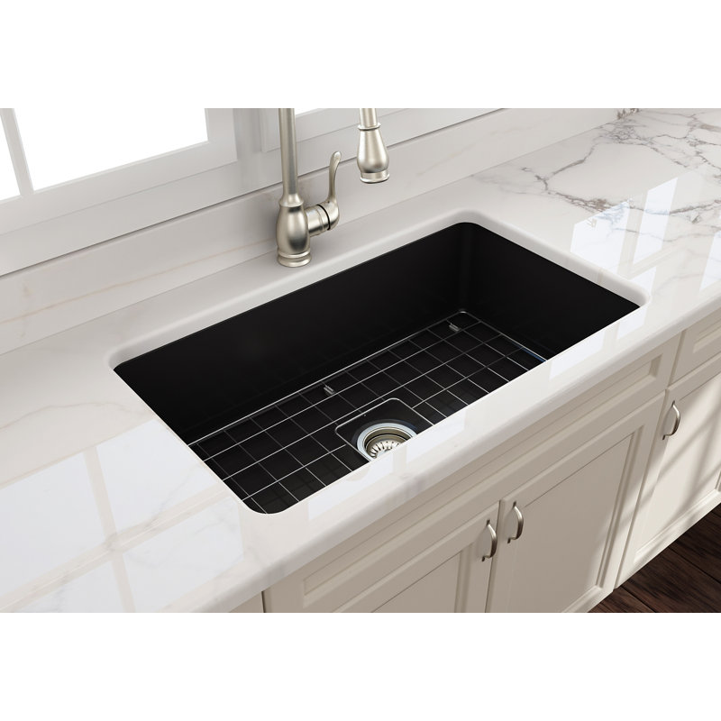 32'' L Kitchen Sink, Matte Black
