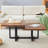 47*23.5*18. Perfectly Integrating Modern And Scandinavian Styles-Dark Walnut Double-Deck Coffee Table