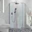 Porte de douche pivotante en verre trempé l 34 po x H 72 po-92618928