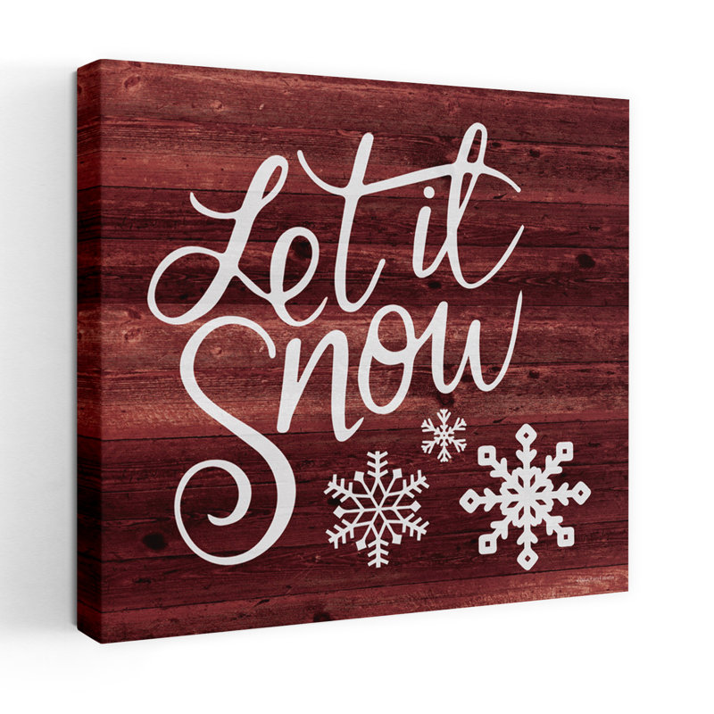 Let It Snow, typographie hivernale contemporaine, typographie, art des Fêtes, H 18 po x l 18 po