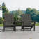 Danese All-Weather HDPE Adirondack Loveseat Chair with Table