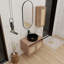 Meuble-lavabo de 30 po avec lavabo d'art en céramique et armoire latérale, 2 portes à fermeture douce, fixation à flotteur-1566378640-1566378642