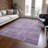 Thornyx Purple Washable Indoor-Outdoor Rug - LOOMLAN-1280323623
