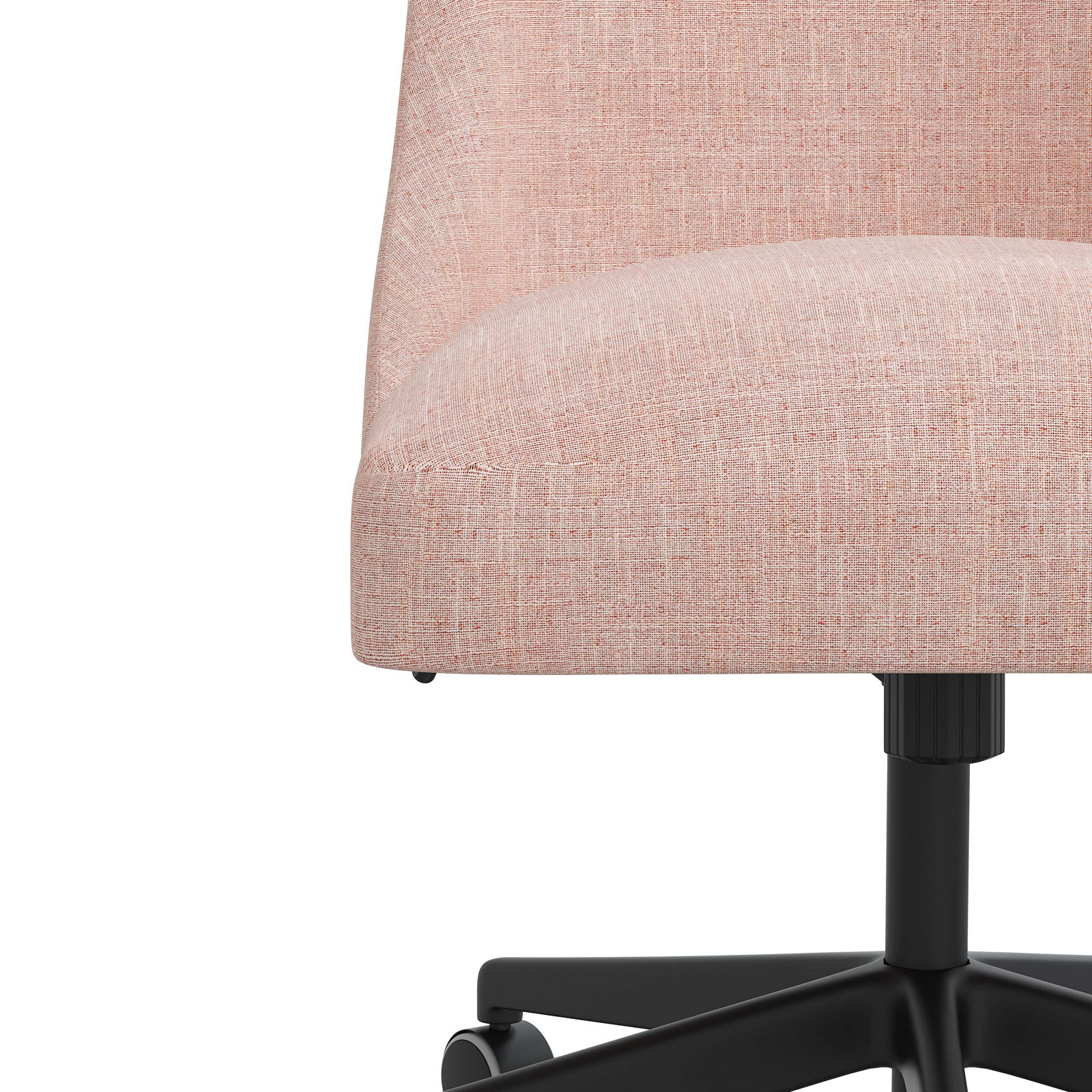 Acosta Office Chair, Zuma Rosequartz Textured Linen