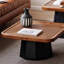 Solid wood coffee table with retro design