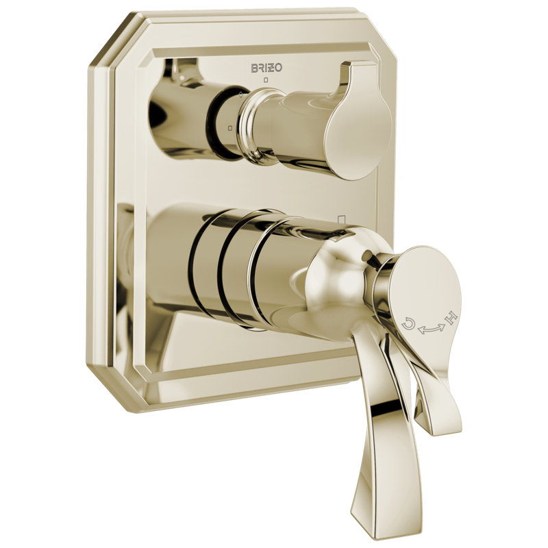 Virage® TempAssure® Thermostatic Valve with Integrated 3-Function Diverter Trim, Polished Nickel