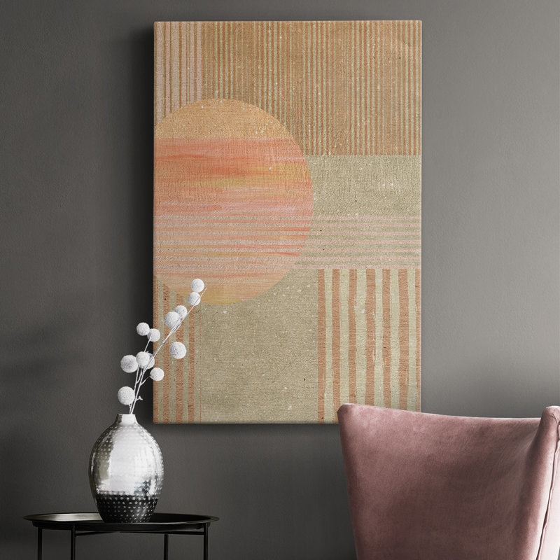Adobe Sunrise I - peinture sur toile tendue, L 12 po x H 18 po