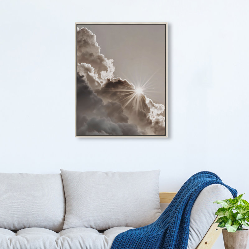 Sun Rays II Print by Oliver Gal, 21" H x 17" W, Silver Floater Frame