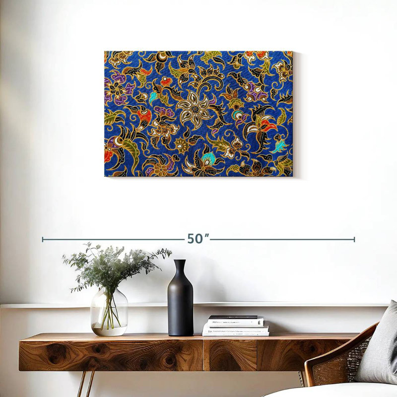 Batik traditionnel indonésien, H 20 po x l 30 po