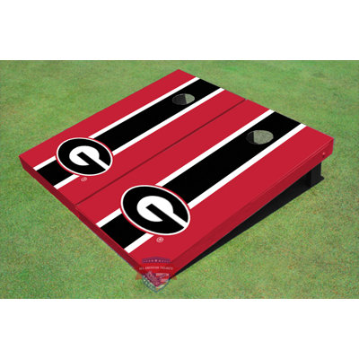 All American Tailgate NCAA Solid Wood Cornhole Set
