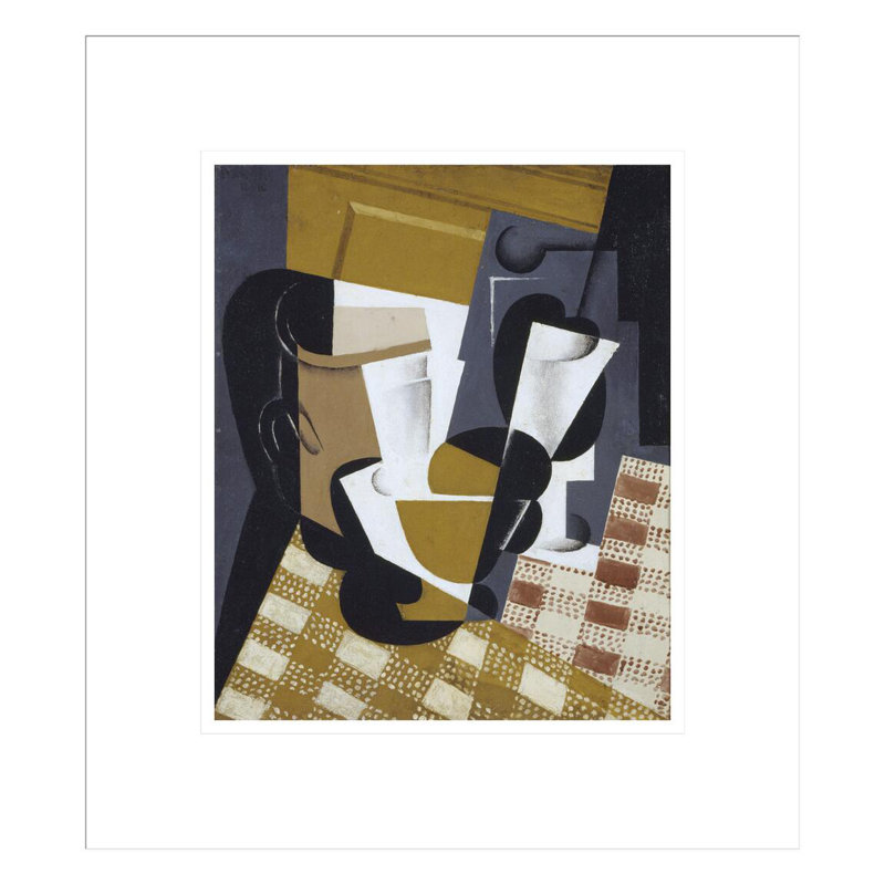 Broc et verre par Juan Gris, H 15,49 po x l 13,75 po