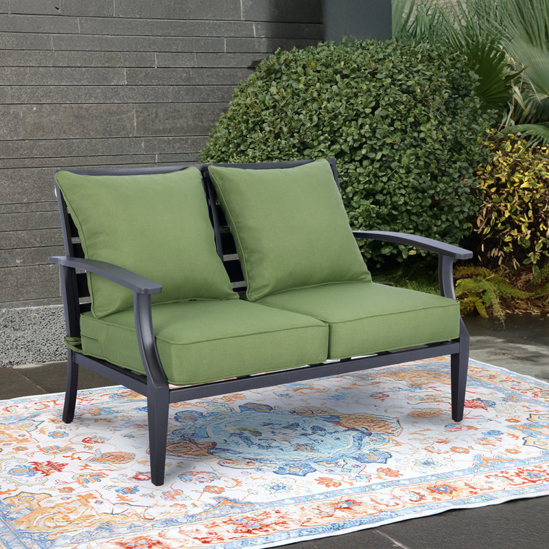 Outdoor Deep Seat Chair Cushion Set, Green, 24" W x 24" D