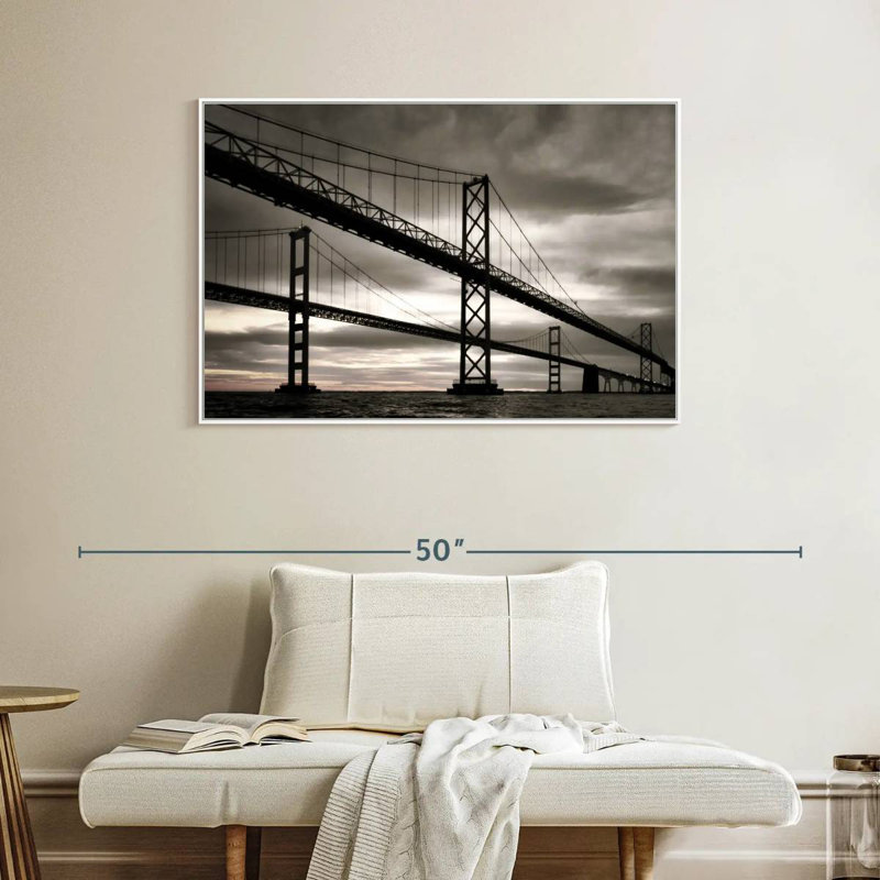 Pont Chesapeake, Cadre flottant blanc, 40 po x 27 po