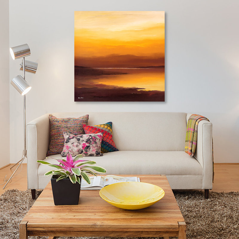 «Evening Sky I», reproduction sur toile, H 12 po x l 12 po x P 1,5 po, Pas de tapis, Toile tendue