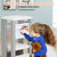 Tour pour tout-petits - marchepied réglable pour tout-petit avec tableau blanc - marchepied pour la cuisine et l'apprentissage Montessori, 18 mois à 5 ans-1195278465