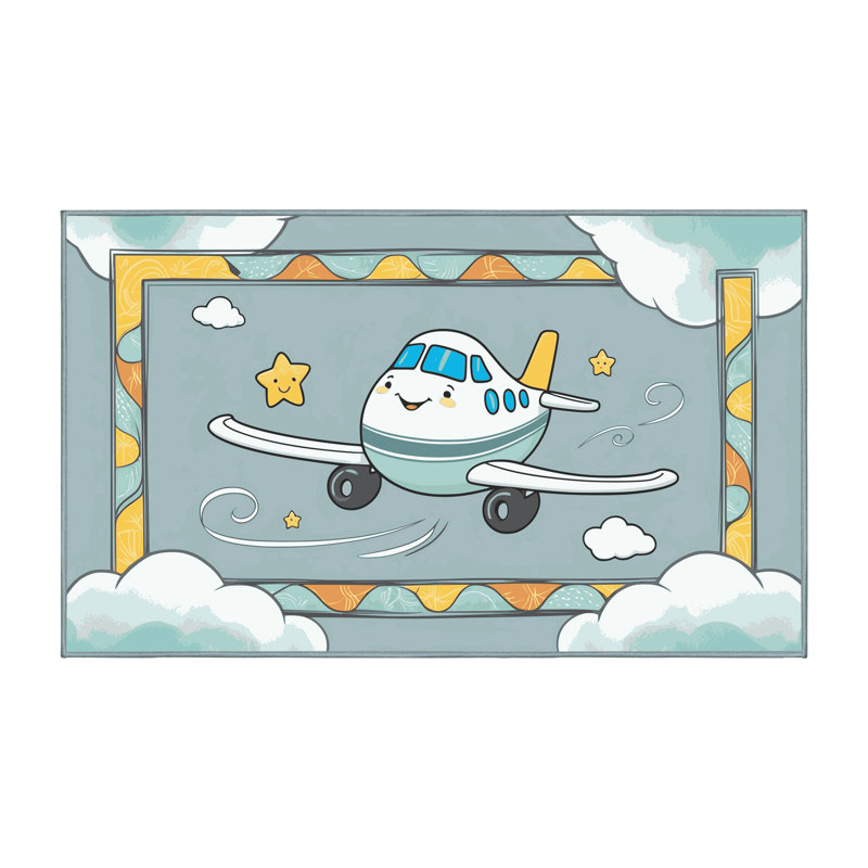 Tapis pour enfants East Urban Home, Rectangulaire 8 pi x 12 pi