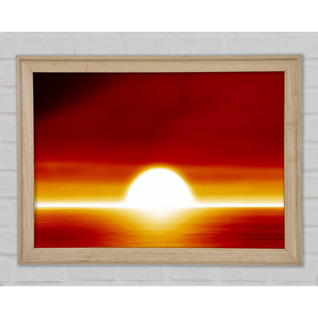 Surrealer Orangen-Sonnenuntergang - Druck