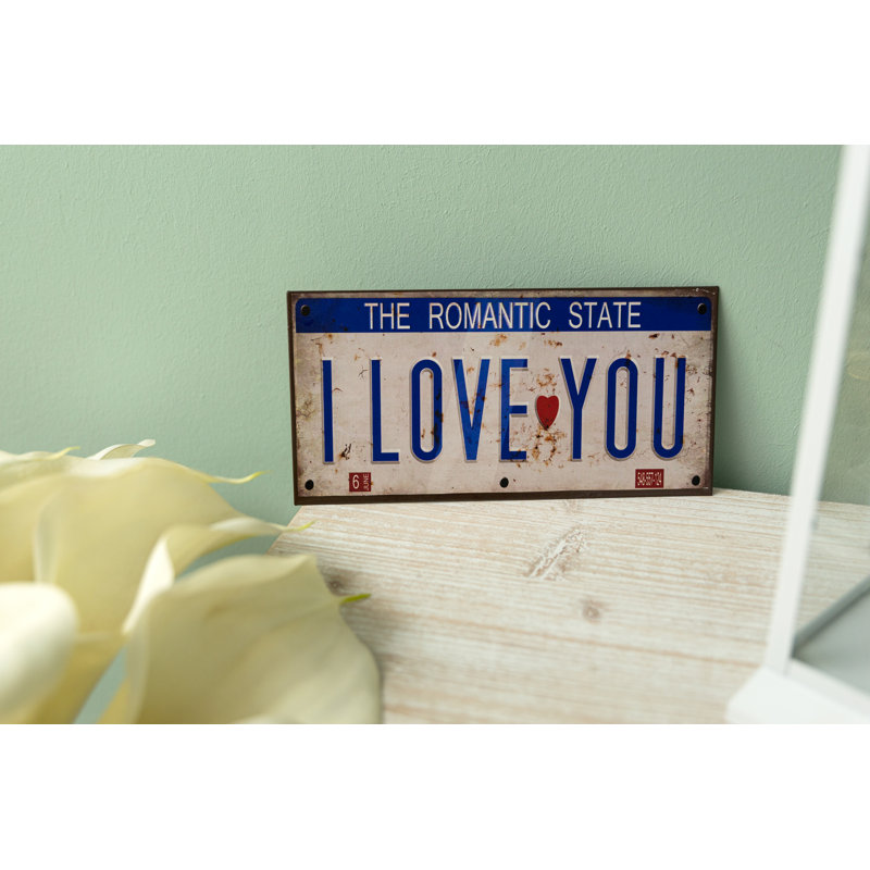 Romantic State Typography on Metal