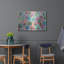 Art mural en métal Luxe Flor Art2 par Noemi Ibarz, 36 po x 24 po